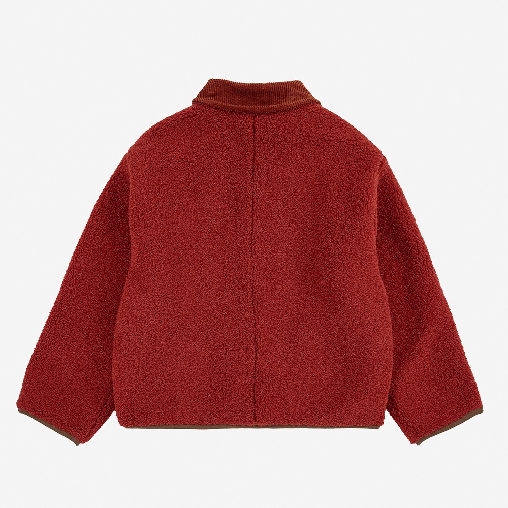 【25AW 8/21発売開始】ジャケット アウター キッズ ベビー ボボ・ショーズ リバーシブル Multicolor Tiles reversible sheepskin jacket【国内正規品】 Bobo Choses
