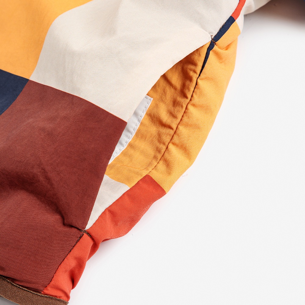 【25AW 8/21発売開始】ジャケット アウター キッズ ベビー ボボ・ショーズ リバーシブル Multicolor Tiles reversible sheepskin jacket【国内正規品】 Bobo Choses