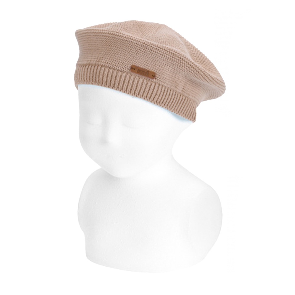ベレー帽 ベビー 帽子 コンドル ベビー ガータースティッチベレー 防寒 Condor Boina punto bobo Garter stitch beret