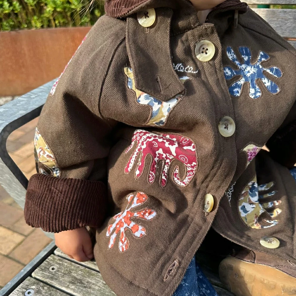 ジャケット キッズ ベビー Organic Cotton Brown Fudge Lillibeth MINI