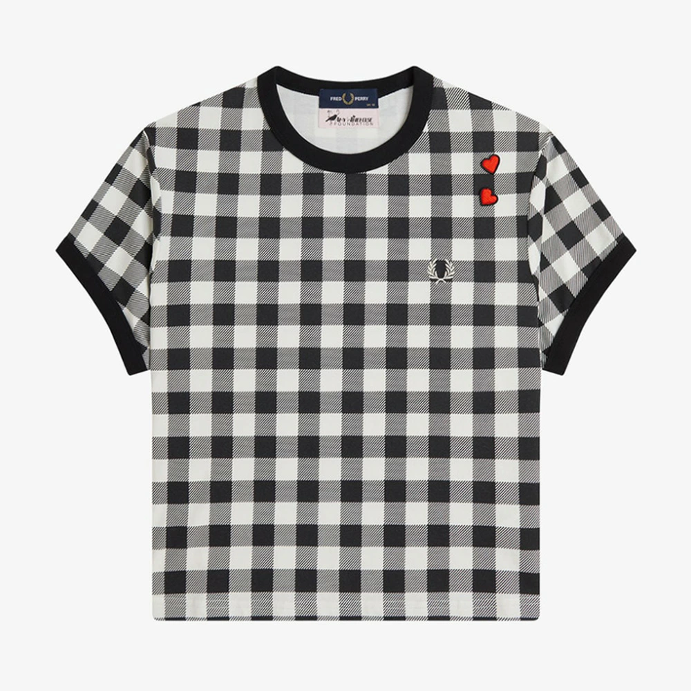 フレッドペリー  Tシャツ レディース エイミーワインハウス  半袖 FRED PERRY Amy Winehouse Printed T-Shirt【国内正規品】SG2133