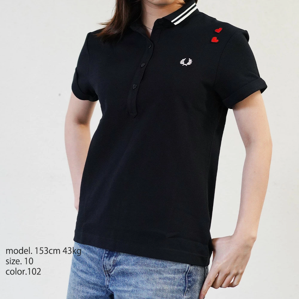 フレッドペリー  ポロシャツ レディース エイミーワインハウス 半袖 FRED PERRY Amy Winehouse Tipped Polo Shirt【国内正規品】SG2130