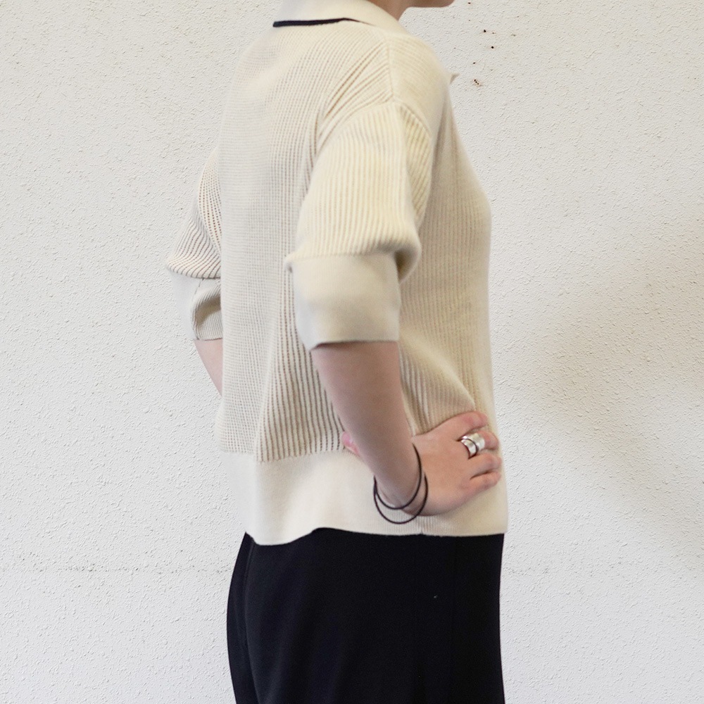 フレッドペリー ニット シャツ レディース 半袖 FRED PERRY OPEN-COLLAR MESH KNIT SHIRT 【国内正規品】K9114