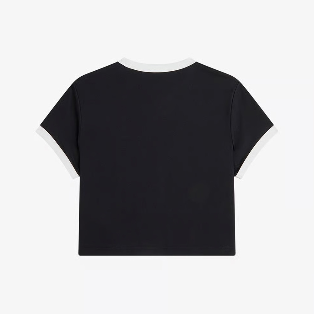 Tシャツ レディース 半袖 リンガーTシャツ ショートスリーブ フレッドペリー FRED PERRY Cropped Ringer T-Shirt【国内正規品】G9163