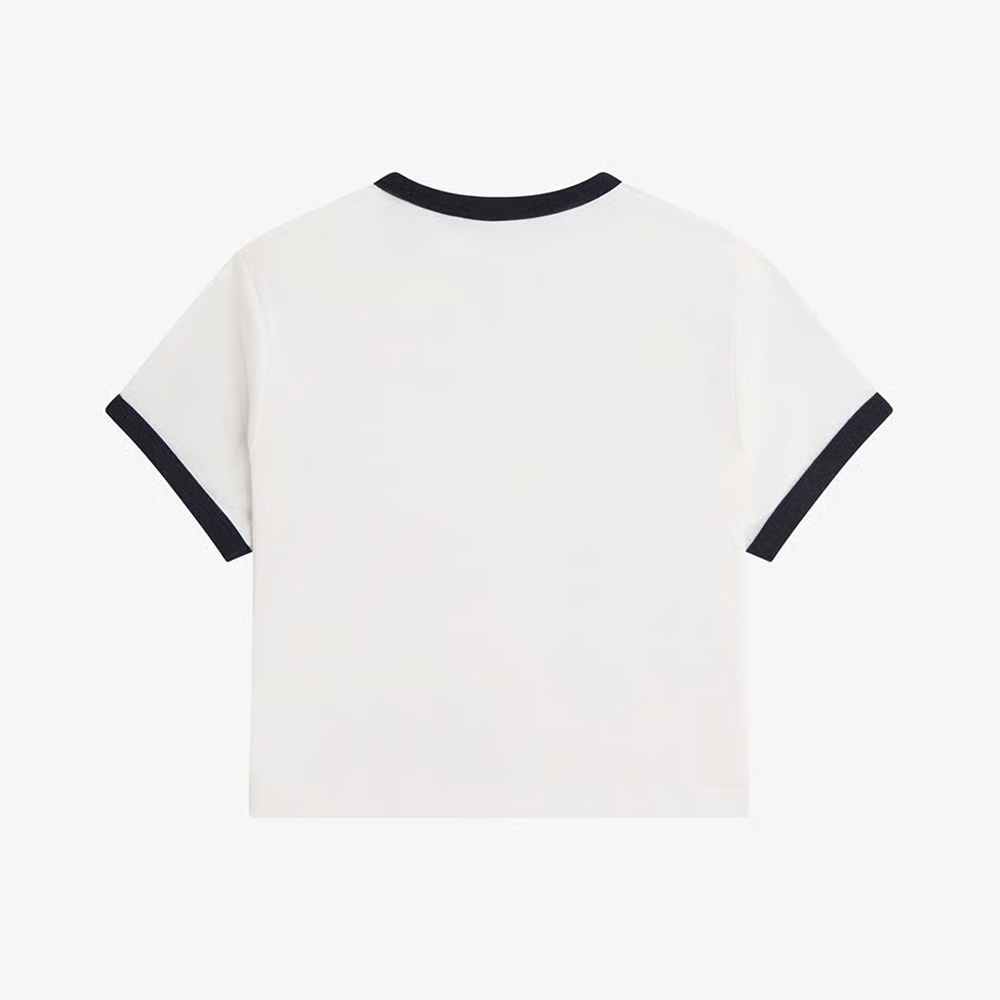 Tシャツ レディース 半袖 リンガーTシャツ ショートスリーブ フレッドペリー FRED PERRY Cropped Ringer T-Shirt【国内正規品】G9163