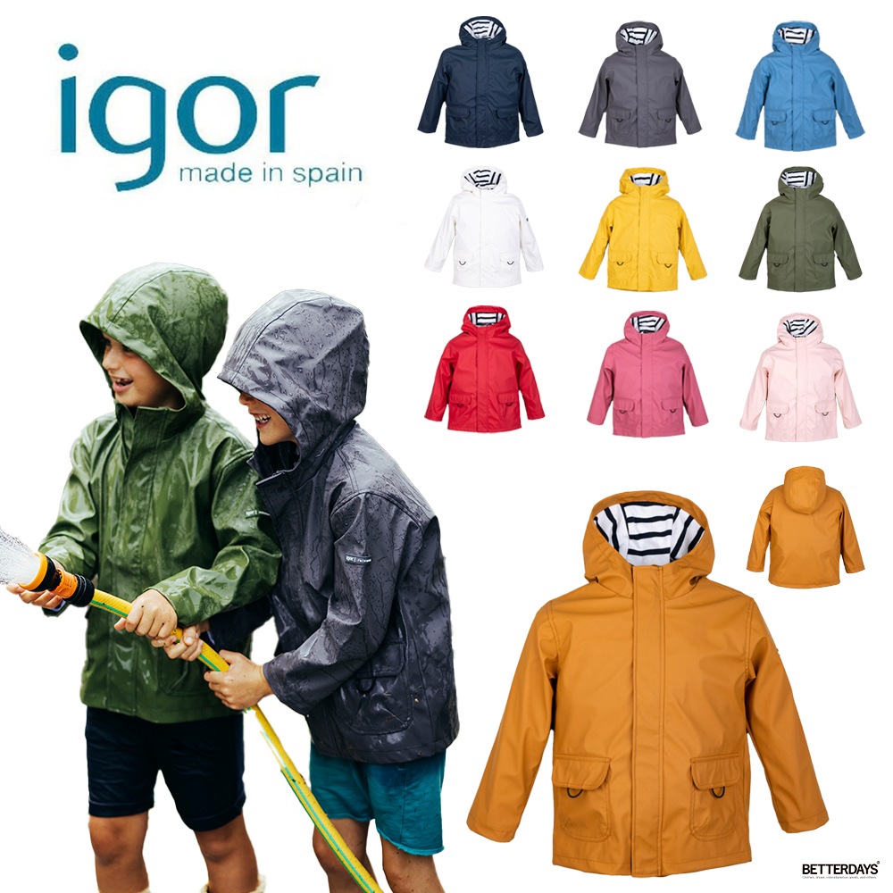 アウター キッズ イゴール レインジャケット ユーリ ジャケット コート アウター IGOR EURI Rainwear スペイン ブランド レインコート 【国内正規品】 洗濯可能 