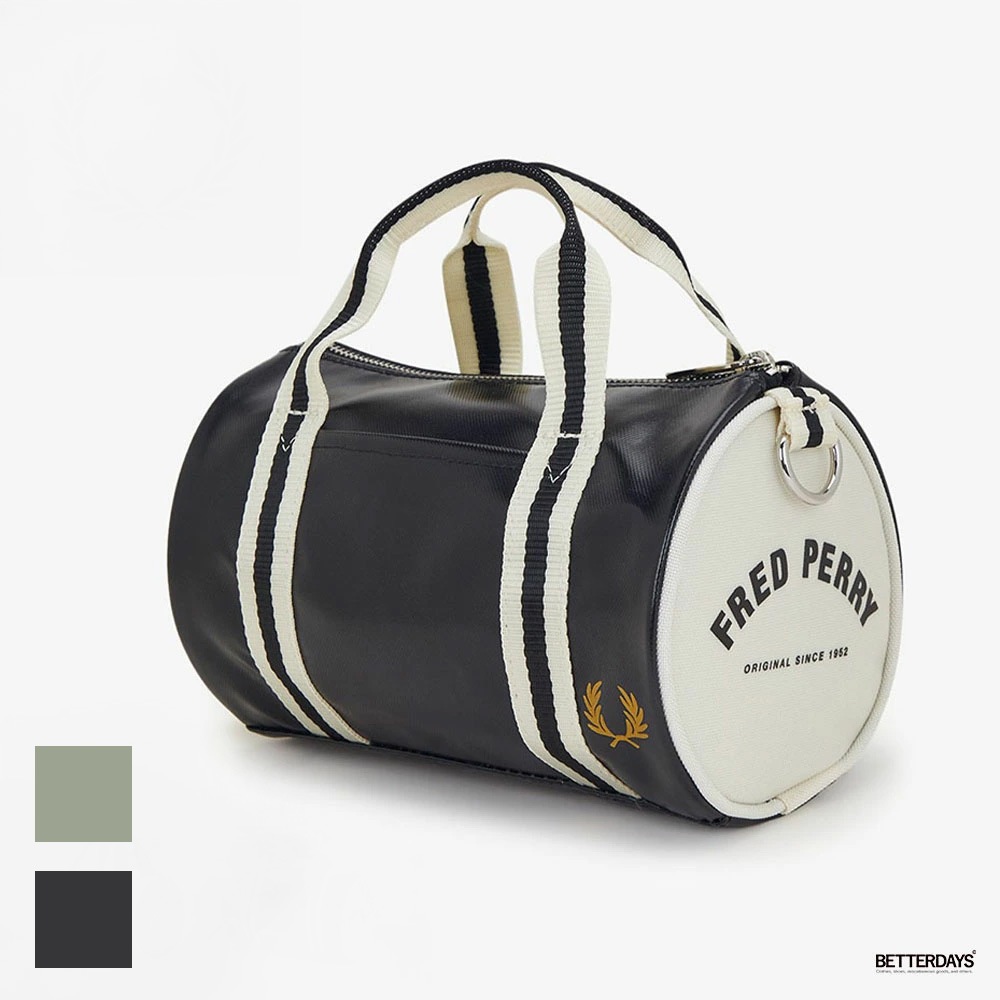 フレッドペリー ミニバレルバッグ ボストンバッグ ショルダー ユニセックス FRED PERRY CLASSIC MINI BARREL BAG 【国内正規品】L9256