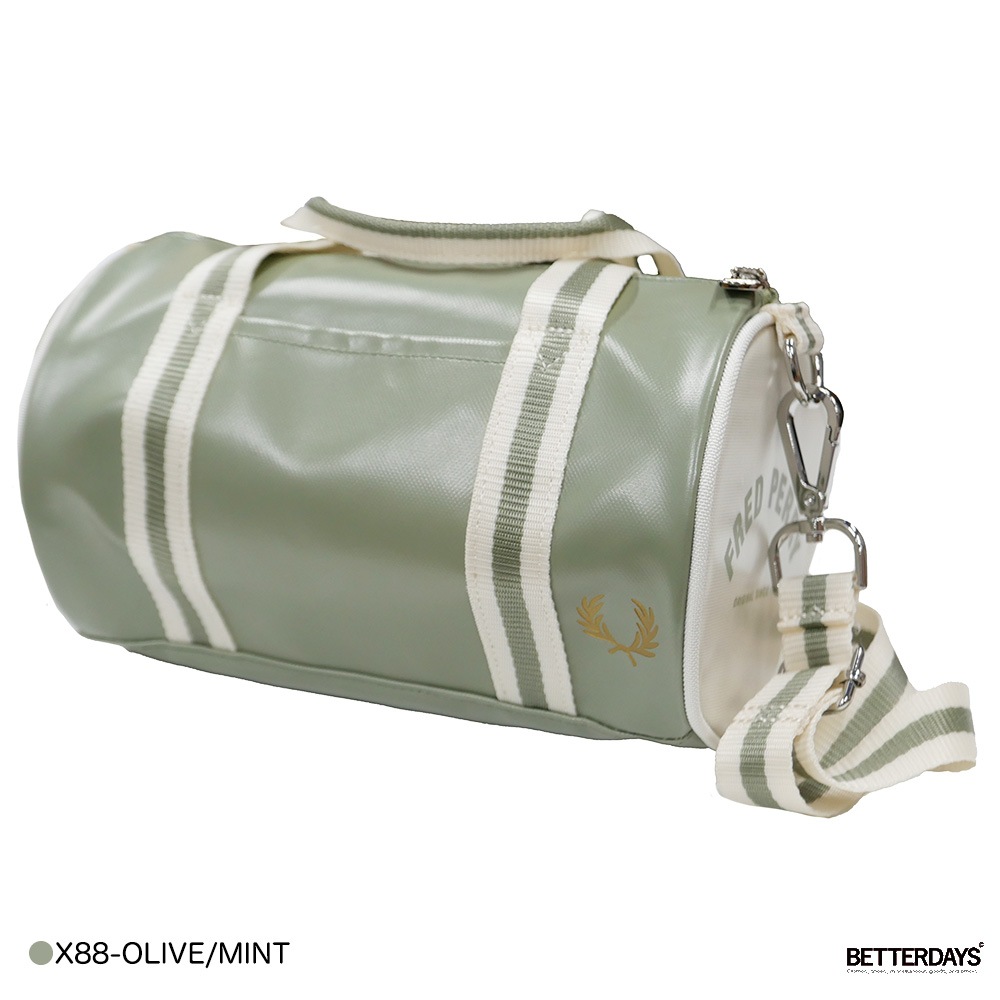 フレッドペリー ミニバレルバッグ ボストンバッグ ショルダー ユニセックス FRED PERRY CLASSIC MINI BARREL BAG 【国内正規品】L9256