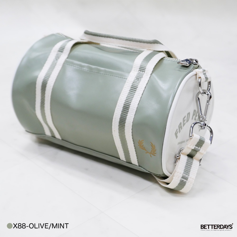 フレッドペリー ミニバレルバッグ ボストンバッグ ショルダー ユニセックス FRED PERRY CLASSIC MINI BARREL BAG 【国内正規品】L9256