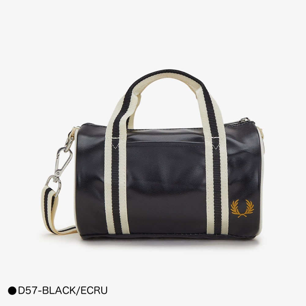 フレッドペリー ミニバレルバッグ ボストンバッグ ショルダー ユニセックス FRED PERRY CLASSIC MINI BARREL BAG 【国内正規品】L9256
