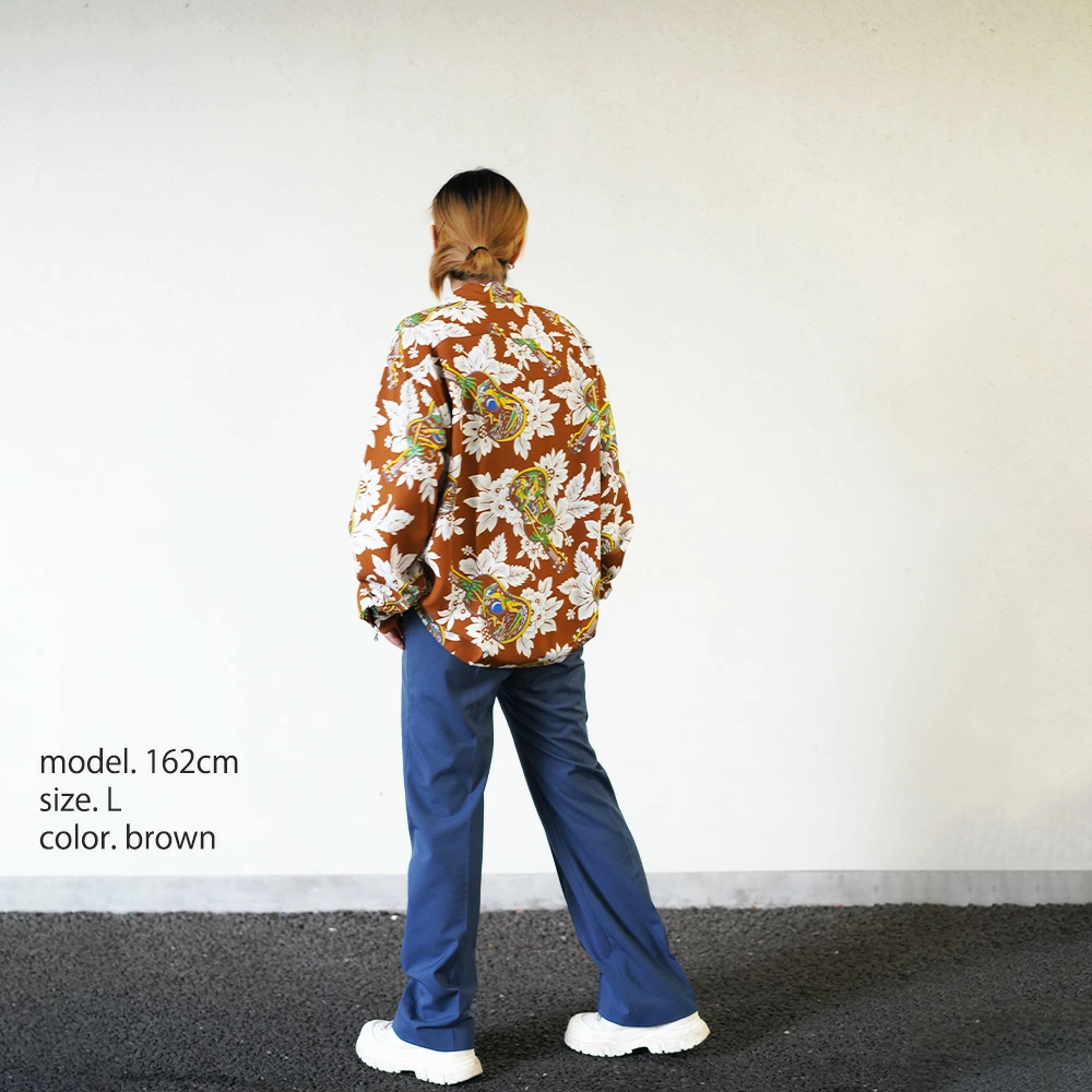アロハシャツ メンズ サンサーフ 長袖 RAYON HAWAIIAN SHIRT 