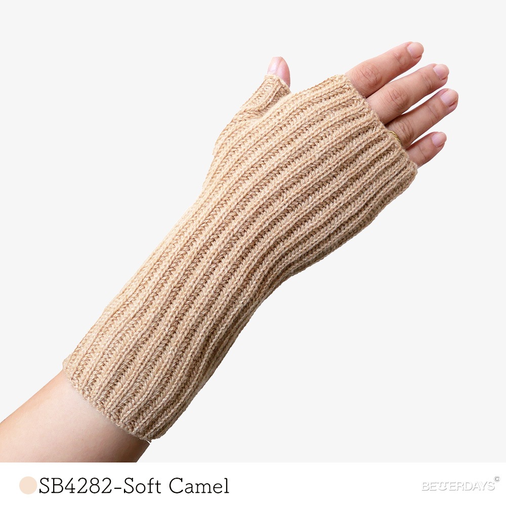 手袋 指なし  ジョンストンズ カシミア リブリストウォーマー ジョンストンズ オブ エルガン Johnstons of Elgin WOMENS  HAE02681