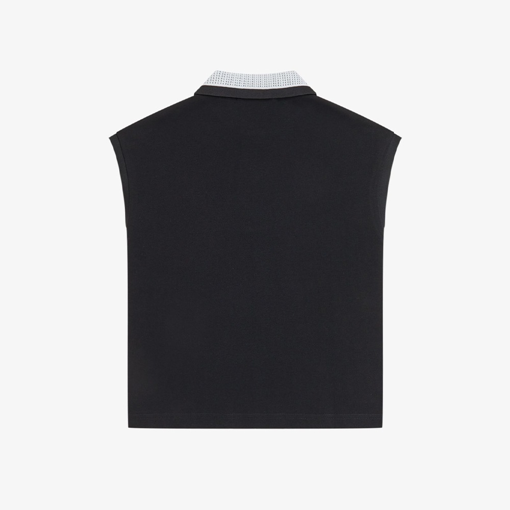 フレッドペリー ポロシャツ レディース ノースリーブ Mesh Collar Polo Shirt FRED PERRY 【国内正規品】G2181