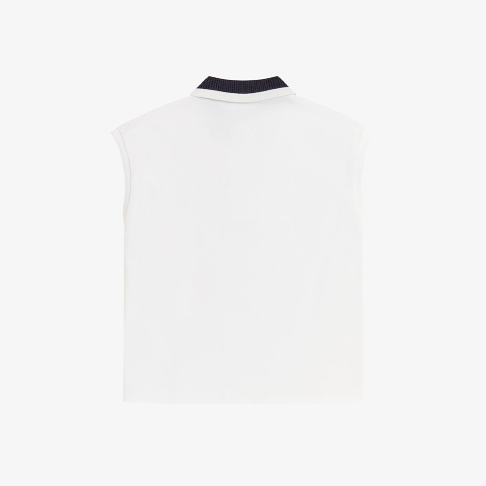 フレッドペリー ポロシャツ レディース ノースリーブ Mesh Collar Polo Shirt FRED PERRY 【国内正規品】G2181