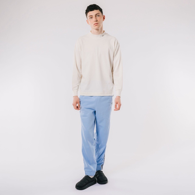 鹿の子地 モックネック Tシャツ  ラコステ  LACOSTE
