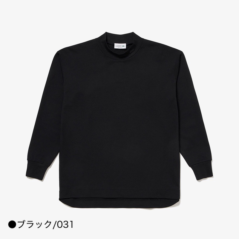 鹿の子地 モックネック Tシャツ  ラコステ  LACOSTE