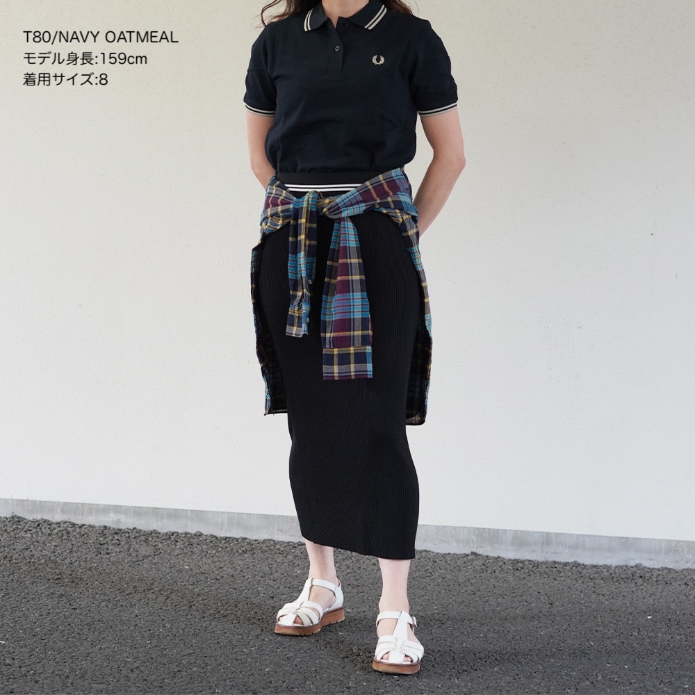 スカート レディース フレッドペリー サマーニット リブ FRED PERRY