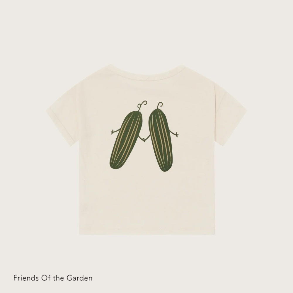 Tシャツ キッズ  ベビー オーガニックズー  Organic Zoo Mother Nature's Child Friends Of the Garden Boxy T-Shirt【国内正規品】 18naturebt 18friendbt