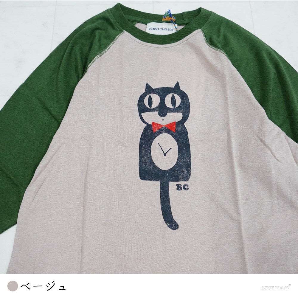 BOBO CHOSES/Cat O'Clock LONG SLEEVE T-SHIRT