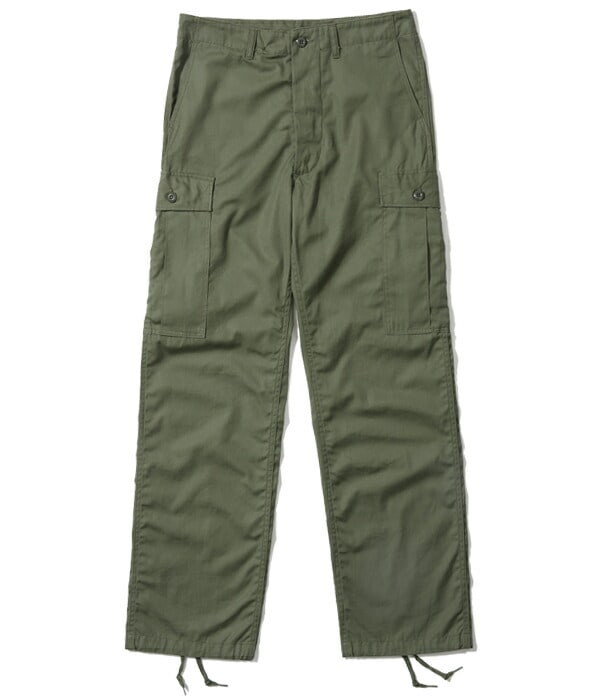 カーゴパンツ メンズ バズリクソンズ ボトムス パンツ BUZZ RICKSONS TROUSERS MENS COTTON WIND RESISTANT POPLIN OLIVE GREEN ARMY SHADE 107