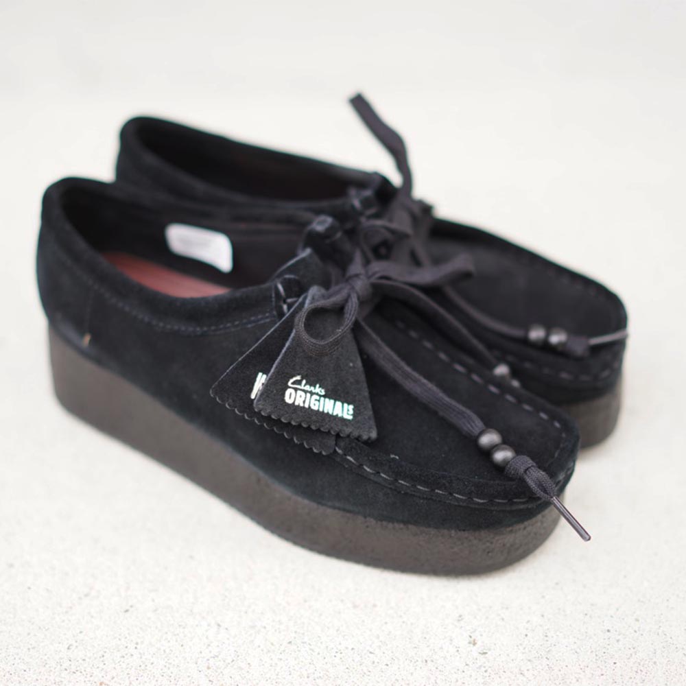 クラークス ワラクラフトビー ブラックスエード Wallacraft Bee CLARKS