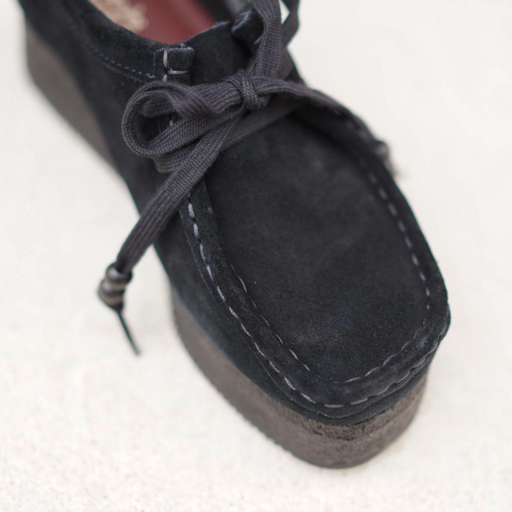 クラークス ワラクラフトビー ブラックスエード Wallacraft Bee CLARKS