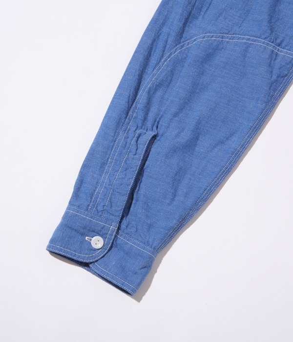 シャツ 長袖 メンズ シュガーケーン シャンブレーワークシャツ SUGAR CANE VAT DYE CHAMBRAY WORK SHIRT