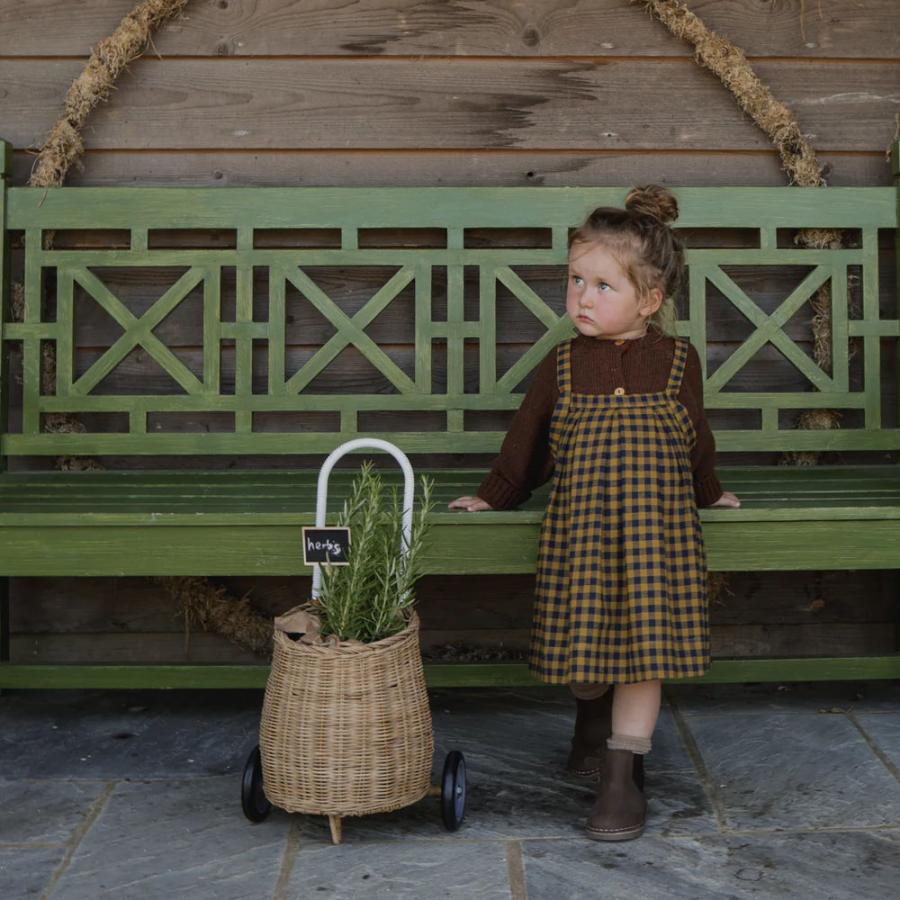 カーディガン  キッズ  ベビー オーガニックズー  Organic Zoo Soil / Oatmeal Boxy Wool Cardigan SBWCARD OBWCARD