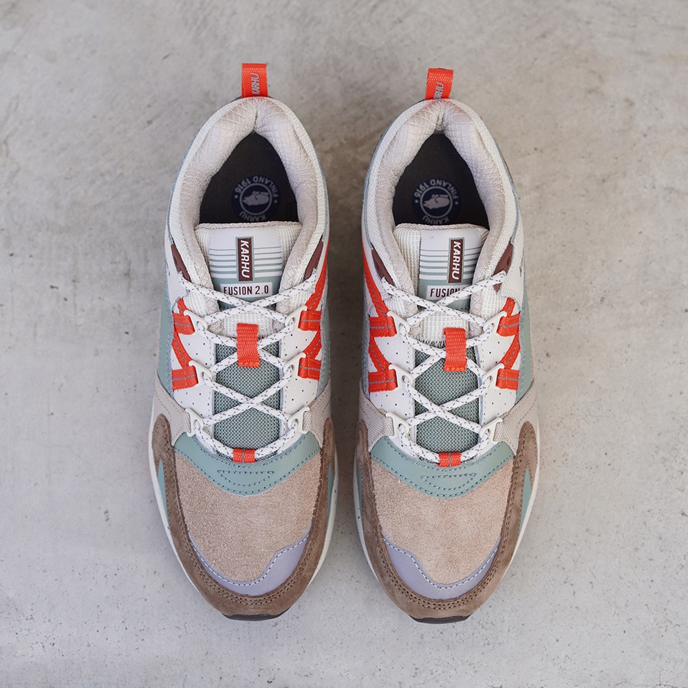 スニーカー レディース メンズ カルフ ユニセックス フュージョン 2.0 KARHU FUSION 2.0  PORTABELLA / NASTURTIUM   靴 運動靴 【国内正規品】22-25.5cm