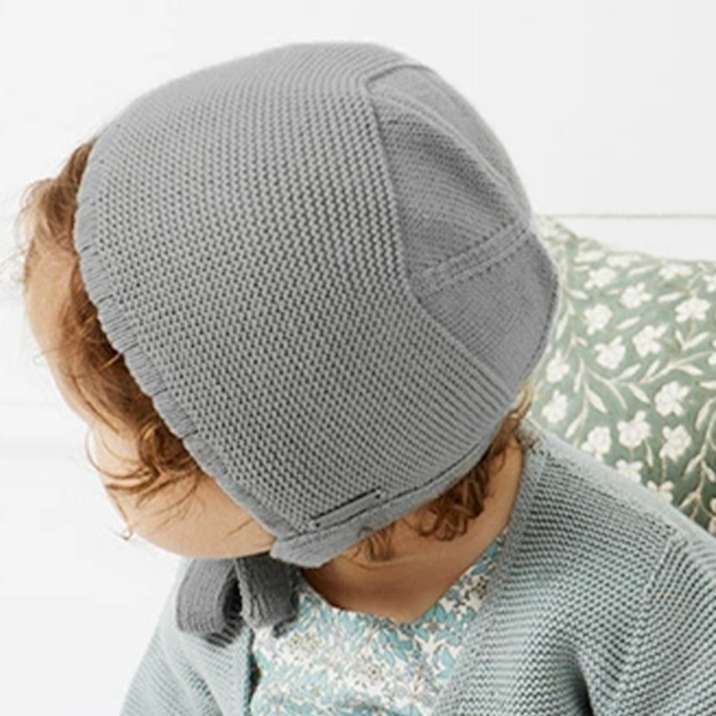 帽子 コンドル ガータースティッチ ボンネット ベビー 赤ちゃん 女の子 出産祝い Condor Garter Stitch Bonnet