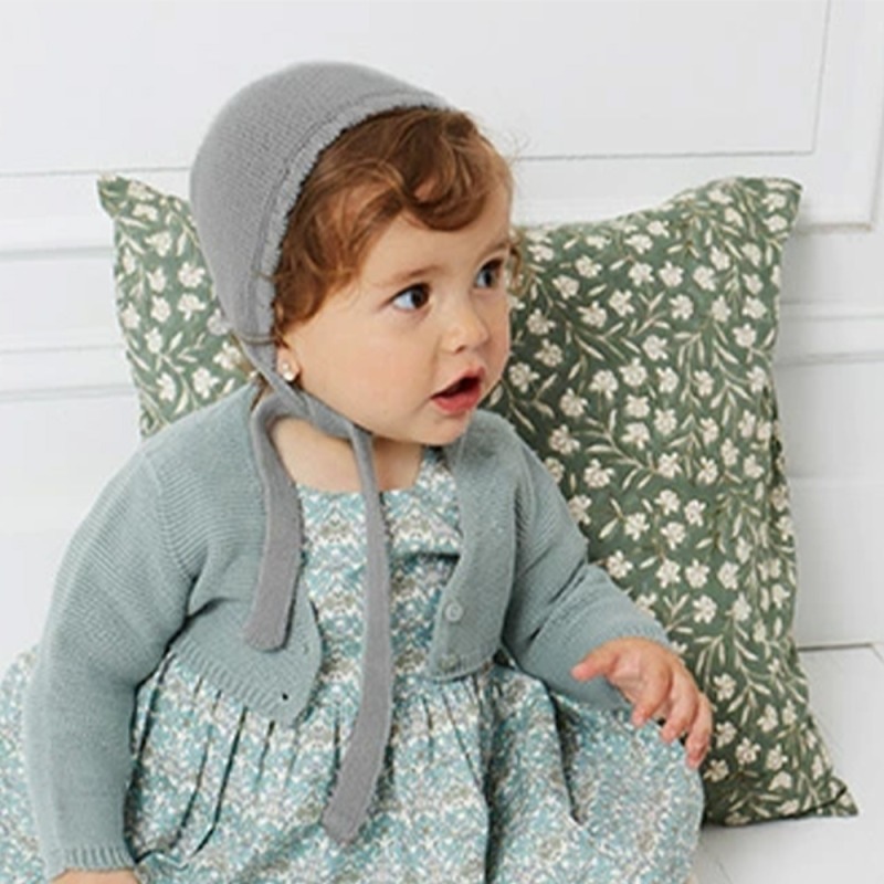 帽子 コンドル ガータースティッチ ボンネット ベビー 赤ちゃん 女の子 出産祝い Condor Garter Stitch Bonnet