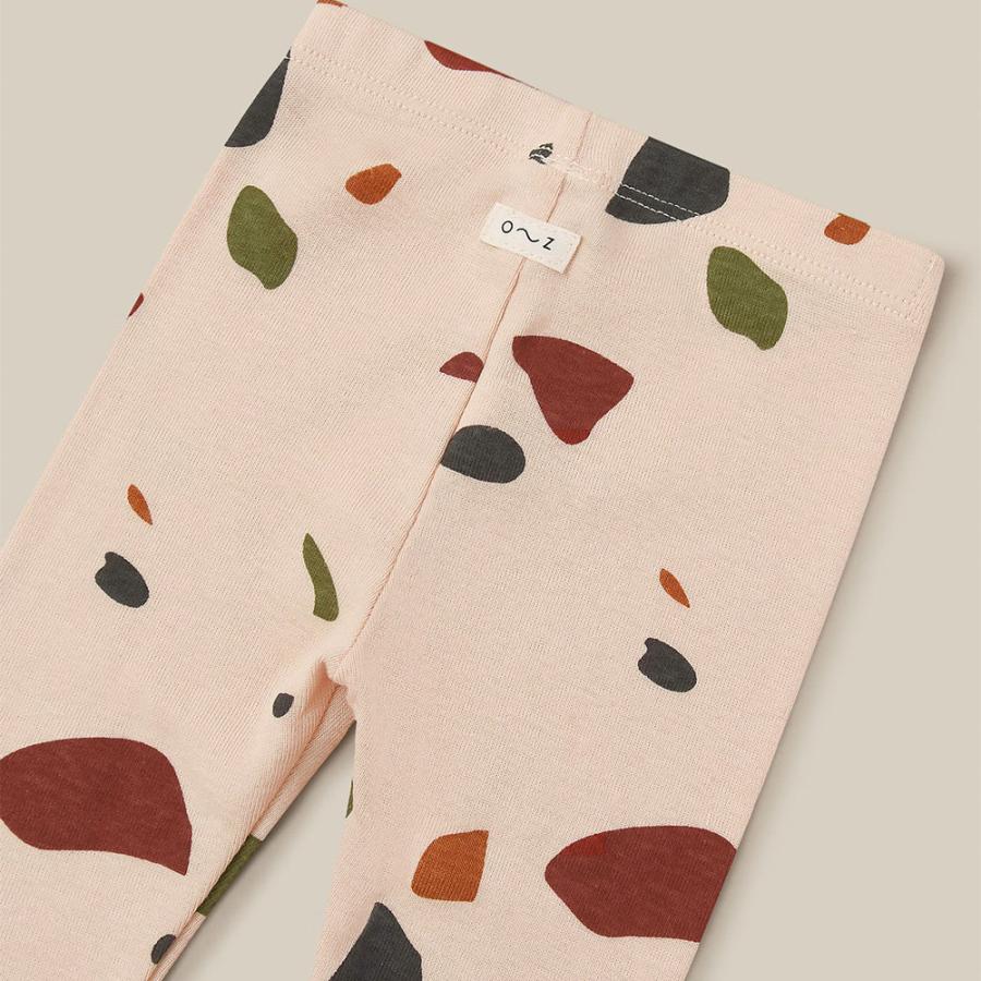 レギンス キッズ ベビー オーガニックズー Organic Zoo Olive Garden / Terrazzo Leggings LLO LLT