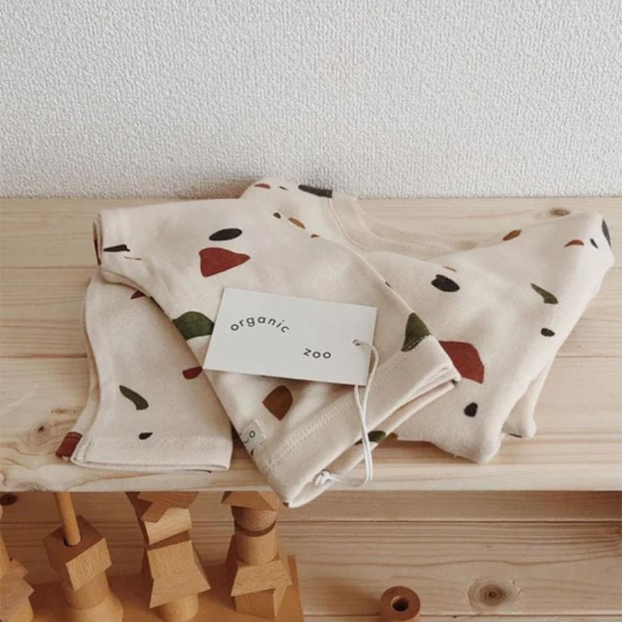 レギンス キッズ ベビー オーガニックズー Organic Zoo Olive Garden / Terrazzo Leggings LLO LLT