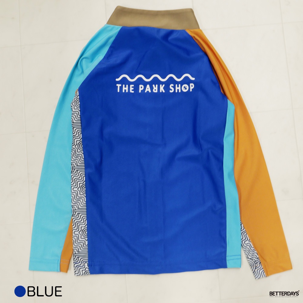 ラッシュガード  キッズ 水着 トップス 長袖 THE PARK SHOP BEACHPARK RASH L/SL  ザ・パークショップ  105-145cm tps-791