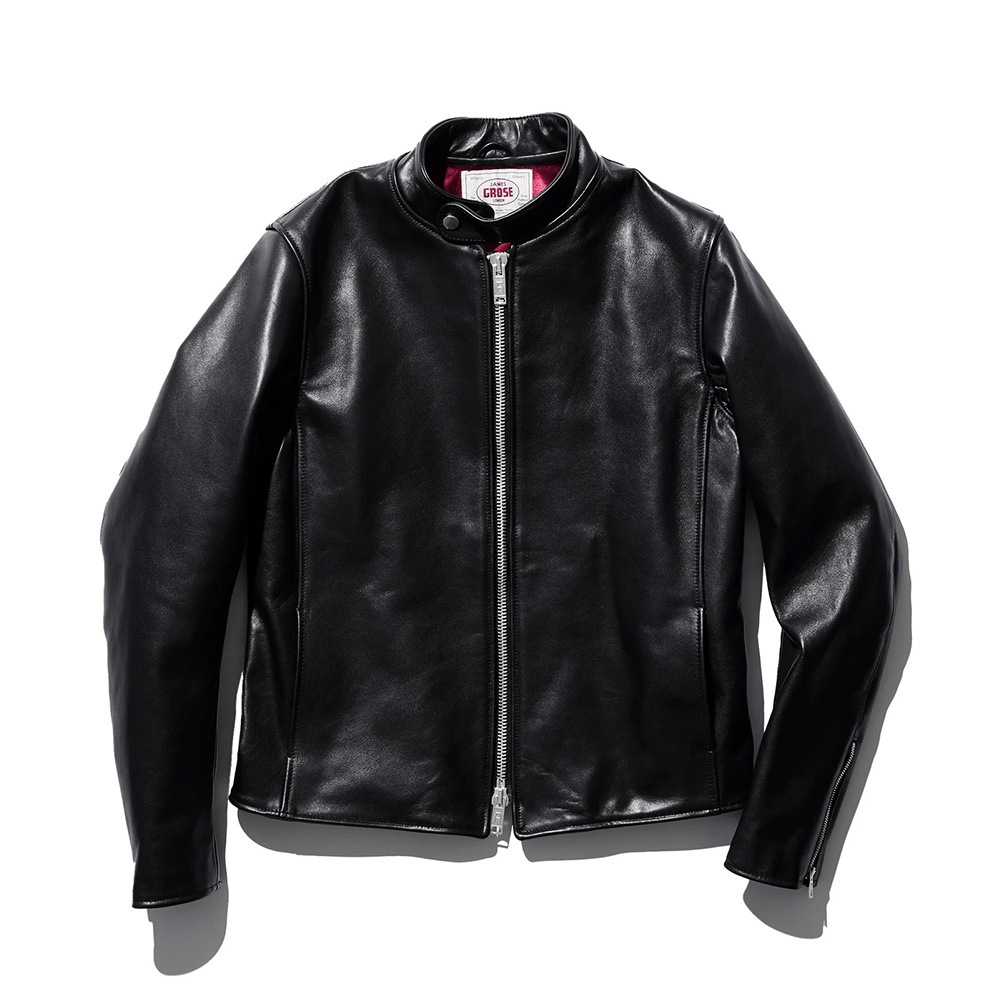 【26AW予約26年11月中旬ごろ入荷】DOVER JAMES GROSE HORSE LEATHER シングルライダース レザージャケット 革ジャン メンズ ドーバー ジェームスグロース  ホースレザー  馬革  【国内正規品】 
