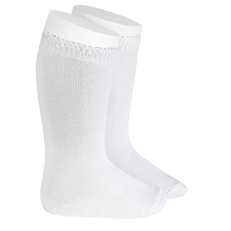 condor(コンドル)CEREMONY KNEE-HIGH SOCKS WITH OPENWORK CUFF WHITE