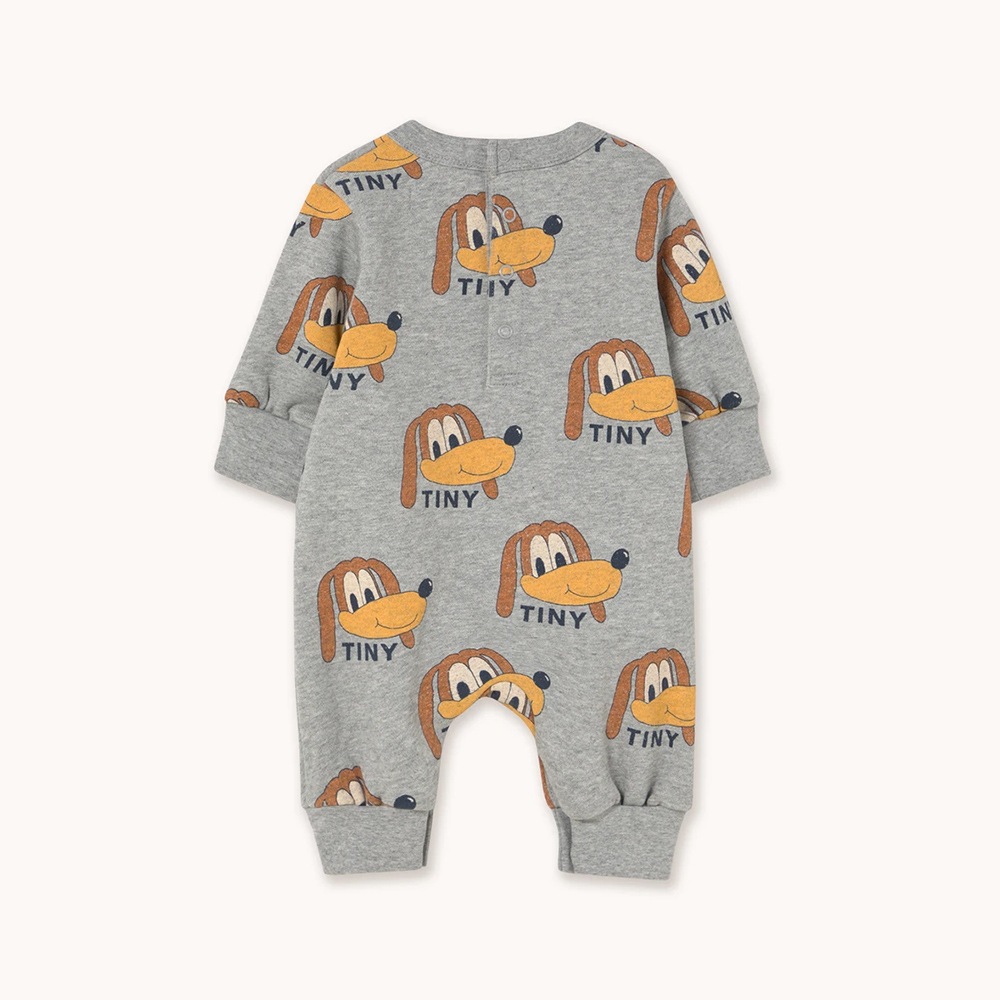 タイニーコットンズ　ロンパース グレー　犬柄　24M ロンパース キッズ ベビー Dogs One piece TINY COTTONS タイニー