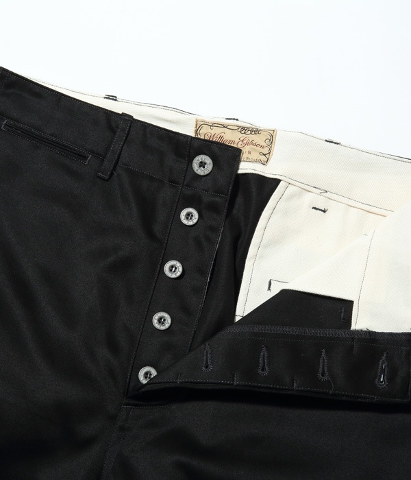【26AW予約11月上旬ごろまで入荷予定】チノパン  バズリクソンズ ボトムス パンツ BUZZ RICKSON'S WILLIAM GIBSON COLLECTION Type BLACK CHINO 1942 MODEL ONE WASH