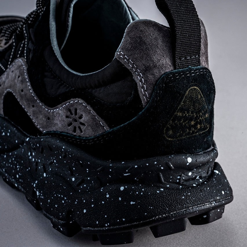 極美品 フラワーマウンテン 花柄 スニーカー 黒/白24.5cm Flower MOUNTAIN - 極美品✨Flower MOUNTAIN フラワーマウンテン