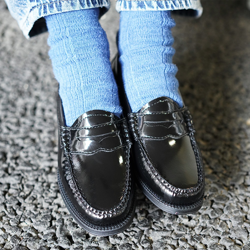 【期間限定SALE／10%OFF】ローファー レディース パテントレザー ジーエイチバス BLACK PATENT  G.H.BASS 【国内正規品】BA41711