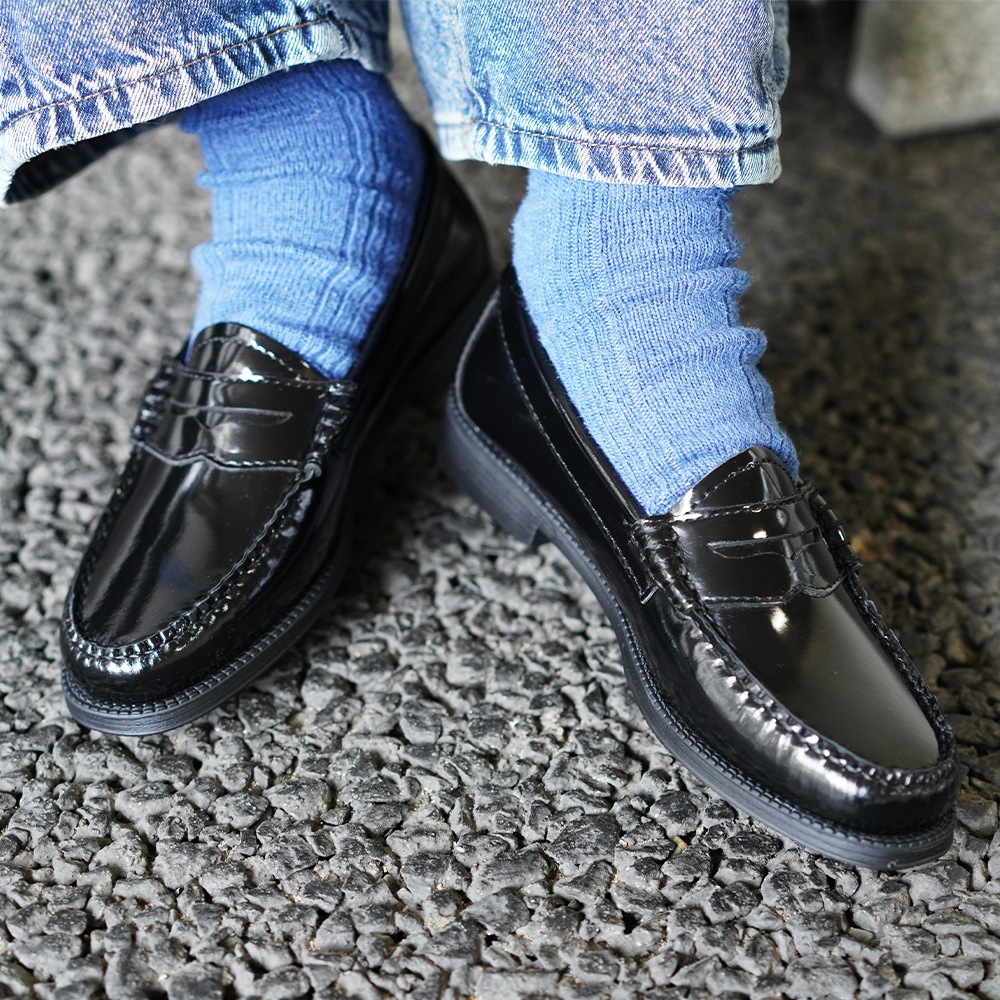 【期間限定SALE／10%OFF】ローファー レディース パテントレザー ジーエイチバス BLACK PATENT  G.H.BASS 【国内正規品】BA41711