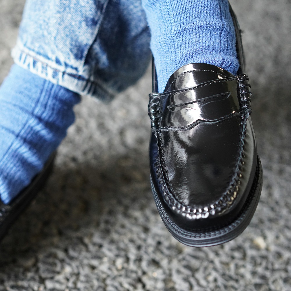 【期間限定SALE／10%OFF】ローファー レディース パテントレザー ジーエイチバス BLACK PATENT  G.H.BASS 【国内正規品】BA41711