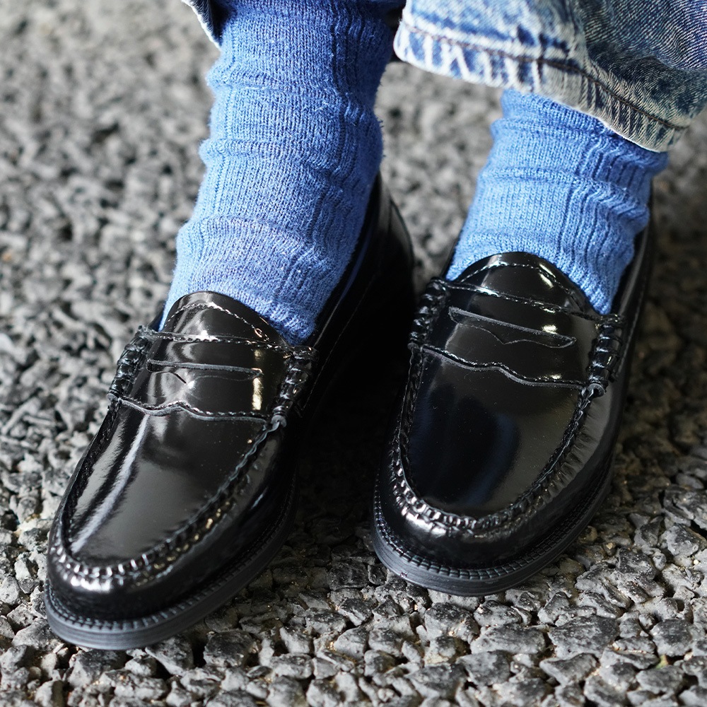 【期間限定SALE／10%OFF】ローファー レディース パテントレザー ジーエイチバス BLACK PATENT  G.H.BASS 【国内正規品】BA41711