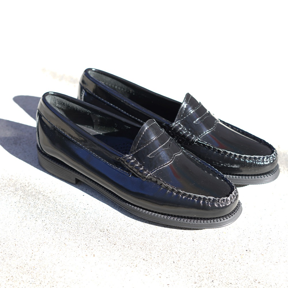 【期間限定SALE／10%OFF】ローファー レディース パテントレザー ジーエイチバス BLACK PATENT  G.H.BASS 【国内正規品】BA41711