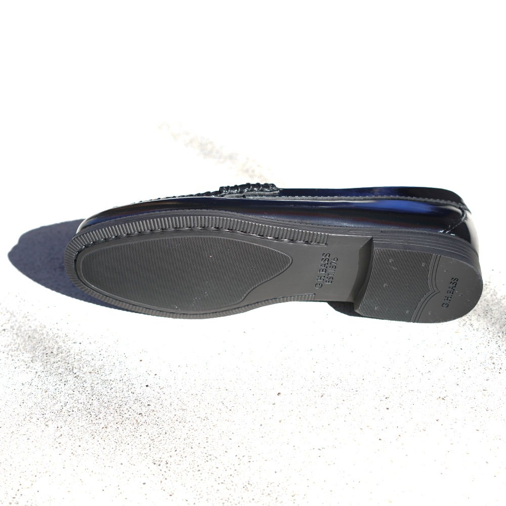 【期間限定SALE／10%OFF】ローファー レディース パテントレザー ジーエイチバス BLACK PATENT  G.H.BASS 【国内正規品】BA41711