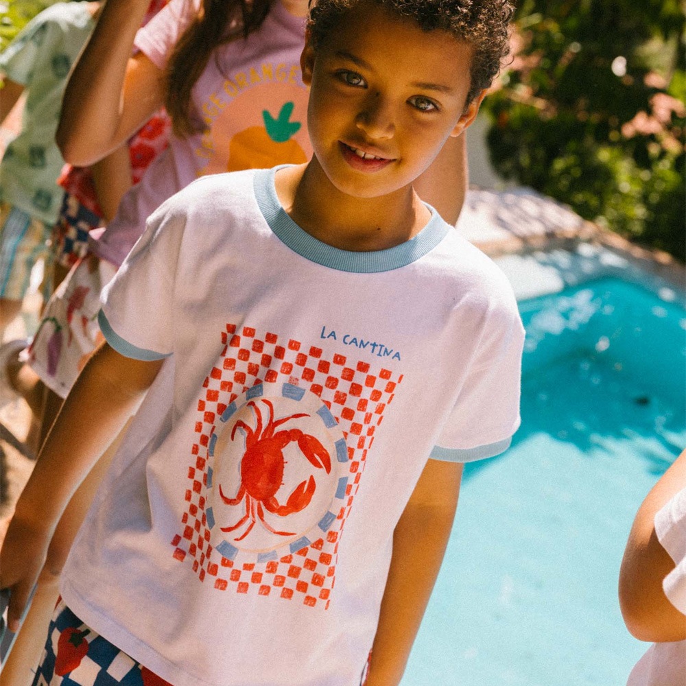 Tシャツ キッズ ベビー フェイバリットピープル カニ bella vita tshirt kids  Favorite People 3-8years 【国内正規品】