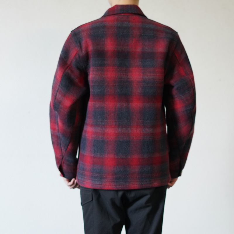 チェックコート メンズ コットン ウール ネイティブ シュガーケーン Lot No. SC15843 COTTON CHECK×WOOL JACQUARD WORK COAT SUGAR CANE