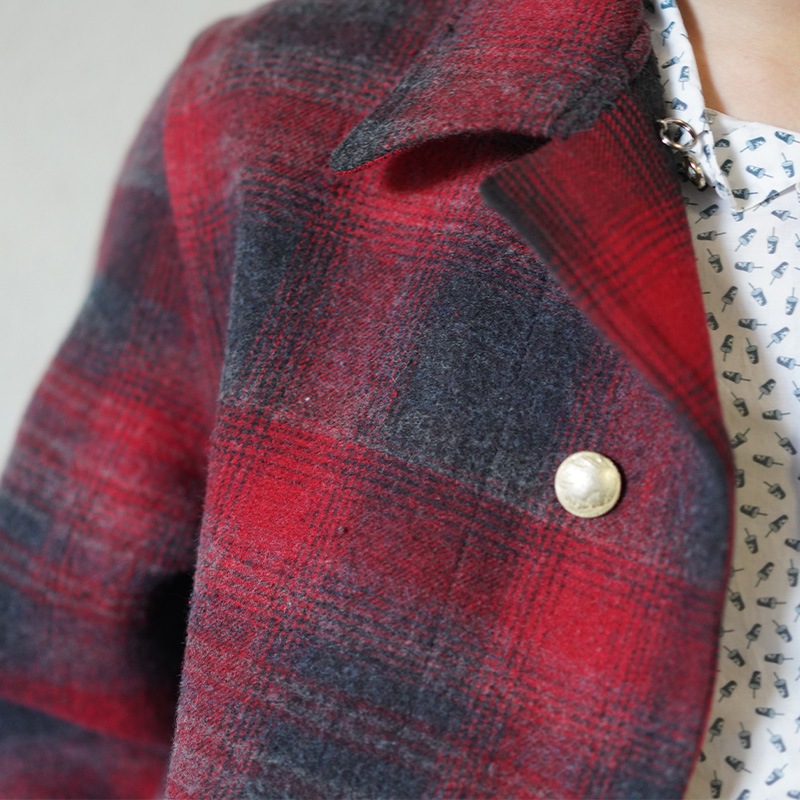 チェックコート メンズ コットン ウール ネイティブ シュガーケーン Lot No. SC15843 COTTON CHECK×WOOL JACQUARD WORK COAT SUGAR CANE