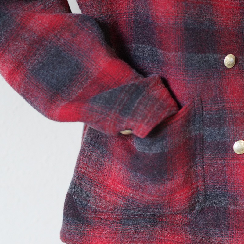 チェックコート メンズ コットン ウール ネイティブ シュガーケーン Lot No. SC15843 COTTON CHECK×WOOL JACQUARD WORK COAT SUGAR CANE