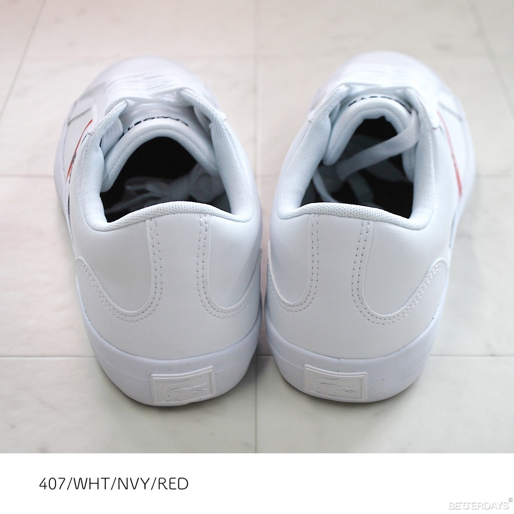 スニーカー  ラコステ LACOSTE LEROND TRI 1 MENS ホワイト トリコカラー カジュアルシューズ 